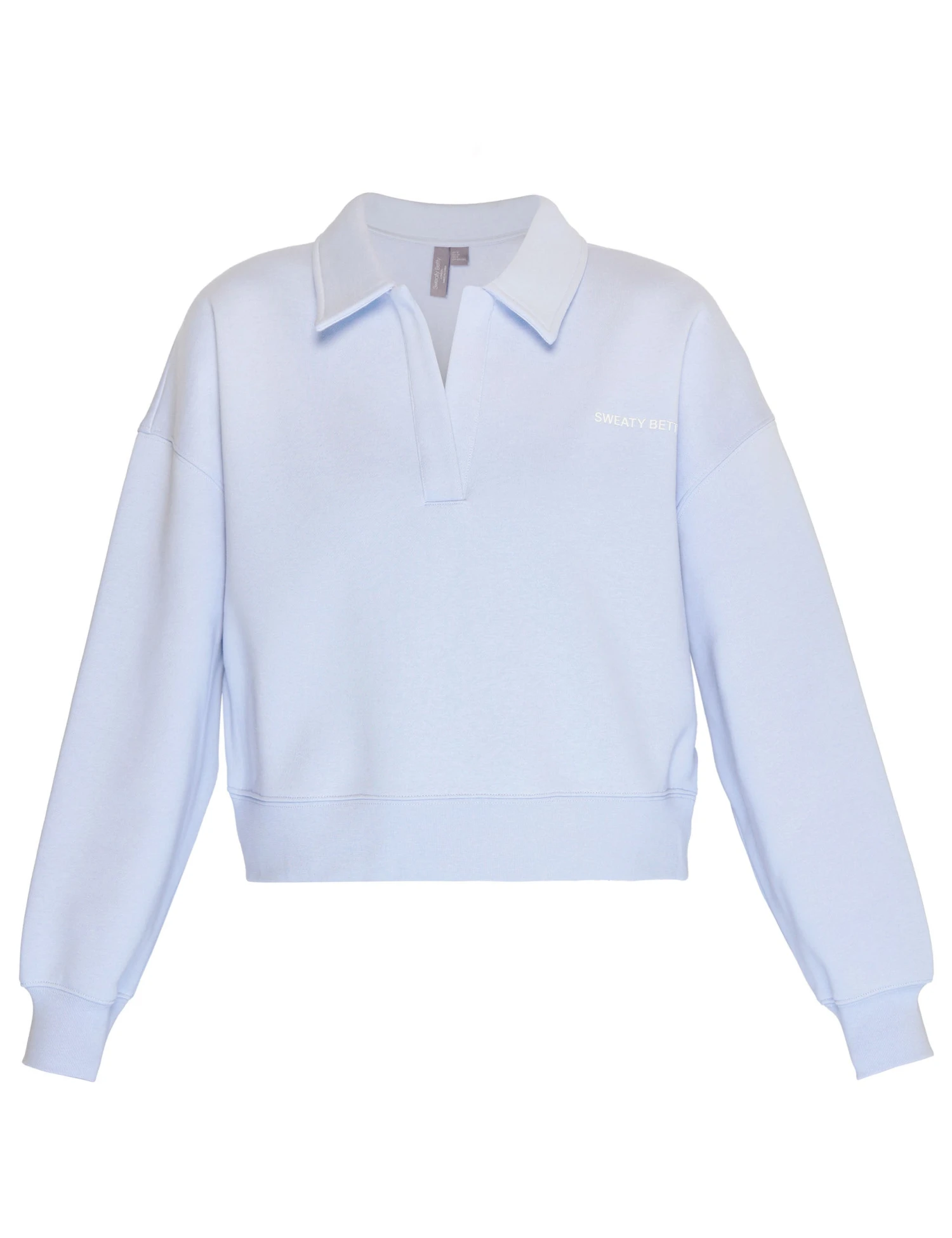 Sweaty Betty Powerhouse Collared Sweatshirt - Salt Blue 6 Sweaty Betty Powerhouse Collared Sweatshirt - Salt Blue - Image 6