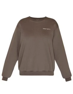 Sweaty Betty Powerhouse Sweatshirt - Dark Timber Brown -Outlet Elevate Activewear Store sweaty betty powerhouse sweatshirt dark timber brown sb9825 2