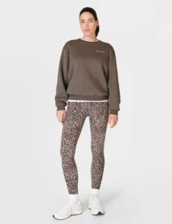 Sweaty Betty Powerhouse Sweatshirt - Dark Timber Brown -Outlet Elevate Activewear Store sweaty betty powerhouse sweatshirt dark timber brown sb9825 6