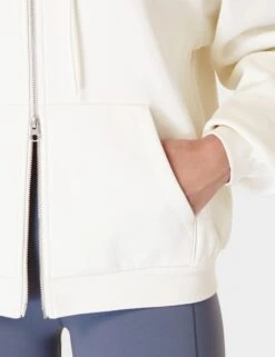 Sweaty Betty Powerhouse Zip Up Hoody - Lily White -Outlet Elevate Activewear Store sweaty betty powerhouse zip up hoody lily white sb9824 6