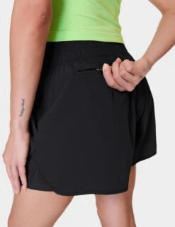 Sweaty Betty Relay Shell Shorts - Black -Outlet Elevate Activewear Store sweaty betty relay shell shorts black sb8805 5