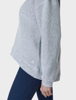 Sweaty Betty Restful Boucle Half Zip Sweatshirt - Salt Blue 10 Sweaty Betty Restful Boucle Half Zip Sweatshirt - Salt Blue -Outlet Elevate Activewear Store sweaty betty restful boucle half zip sweatshirt salt blue sb8089 3