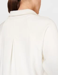 Sweaty Betty Revive Rib Half Zip Pullover - Lily White -Outlet Elevate Activewear Store sweaty betty revive rib half zip pullover lily white SB8937 27C 5