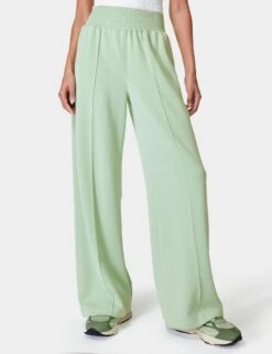 Sweaty Betty Sand Wash Cloud Weight Track Trousers - Butter Green