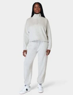 Sweaty Betty Sand Wash Funnel Neck Half Zip - Ice Grey Marl 11 Sweaty Betty Sand Wash Funnel Neck Half Zip - Ice Grey Marl -Outlet Elevate Activewear Store sweaty betty sand wash funnel neck half zip ice grey marl sb9531 4