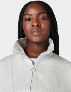 Sweaty Betty Sand Wash Funnel Neck Half Zip - Ice Grey Marl 9 Sweaty Betty Sand Wash Funnel Neck Half Zip - Ice Grey Marl -Outlet Elevate Activewear Store sweaty betty sand wash funnel neck half zip ice grey marl sb9531 7