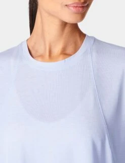 Sweaty Betty Soft Flow Studio T-Shirt - Salt Blue -Outlet Elevate Activewear Store sweaty betty soft flow studio t shirt salt blue sb9667 6