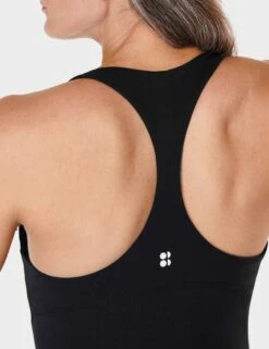 Sweaty Betty Soft Sculpt Sleek Racerback Tank - Black -Outlet Elevate Activewear Store sweaty betty soft sculpt sleek racerback tank black sb9301 4