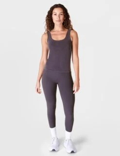 Sweaty Betty Softly Seamless Vest - Urban Grey -Outlet Elevate Activewear Store sweaty betty softly seamless vest urban grey sb9406 4