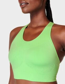 Sweaty Betty Stamina Sports Bra - Zest Green -Outlet Elevate Activewear Store sweaty betty stamina sports bra zest green sb8758 5