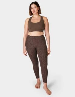 Sweaty Betty Super Soft 7/8 Yoga Leggings - Brown Leopard Marking Print -Outlet Elevate Activewear Store sweaty betty super soft 7 8 yoga leggings brown leopard marking print sb6916 8