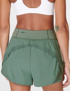 Sweaty Betty Tempo Run Shorts - Cool Forest Green -Outlet Elevate Activewear Store sweaty betty tempo run shorts cool forest green sb8828 7