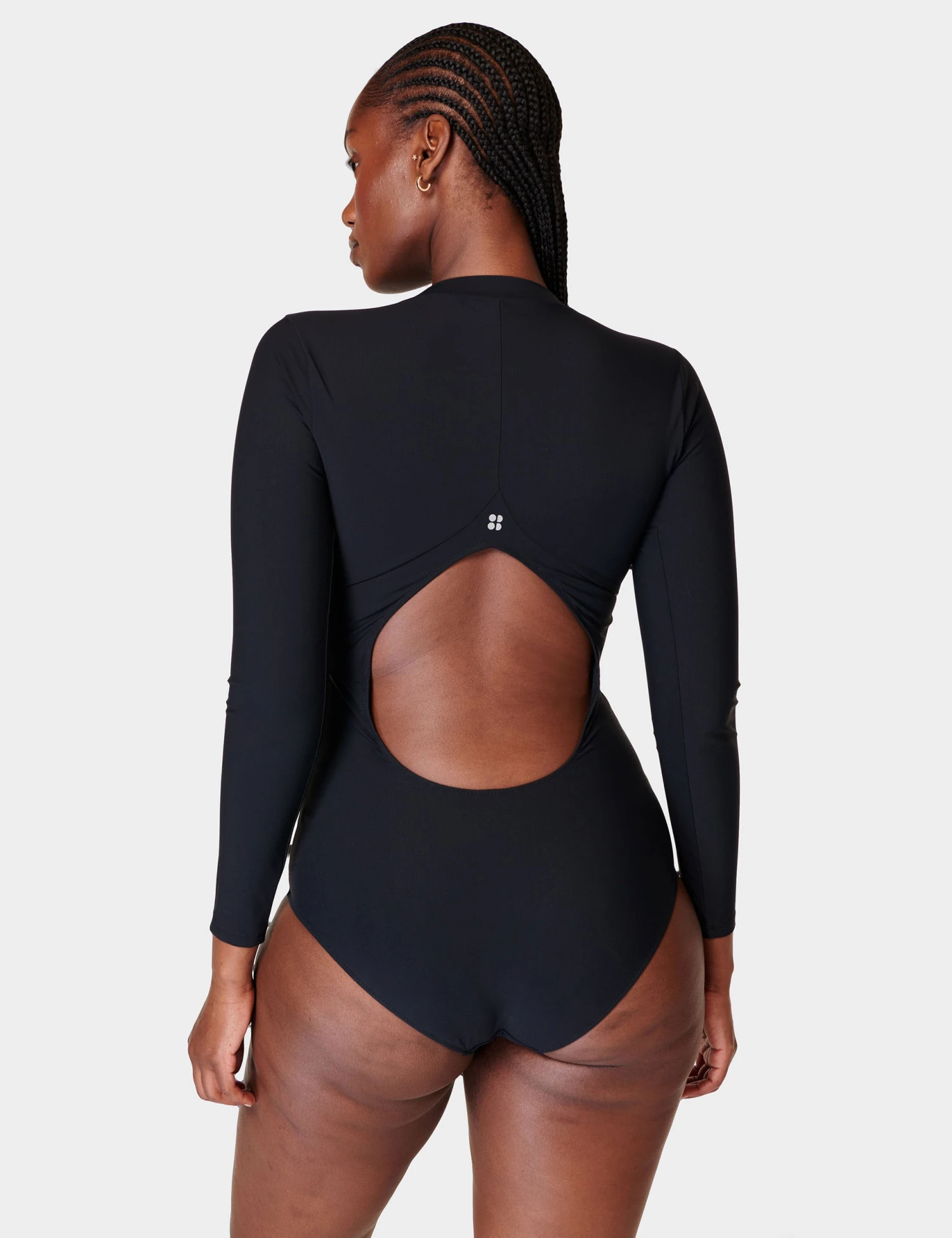Sweaty Betty Tidal Xtra Life Long Sleeve Swimsuit - Black A 2 Sweaty Betty Tidal Xtra Life Long Sleeve Swimsuit - Black A - Image 2