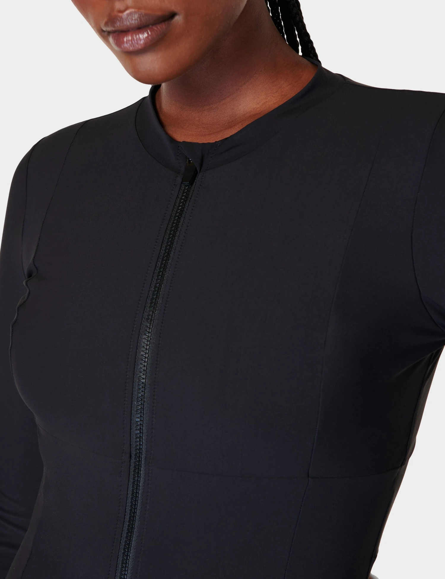 Sweaty Betty Tidal Xtra Life Long Sleeve Swimsuit - Black A 3 Sweaty Betty Tidal Xtra Life Long Sleeve Swimsuit - Black A - Image 3