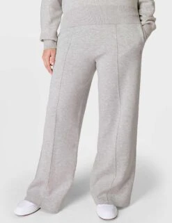 Sweaty Betty Timeless Track Pant - Light Grey Marl