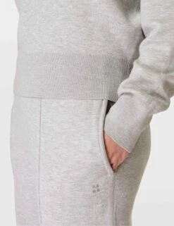 Sweaty Betty Timeless Track Pant - Light Grey Marl -Outlet Elevate Activewear Store sweaty betty timeless track pant light grey marl sb9483 4
