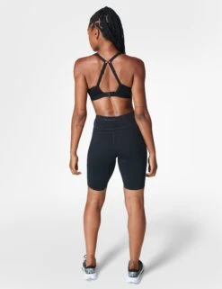Sweaty Betty Ultra Running Bra - Black -Outlet Elevate Activewear Store sweaty betty ultra running bra black sb308a 4