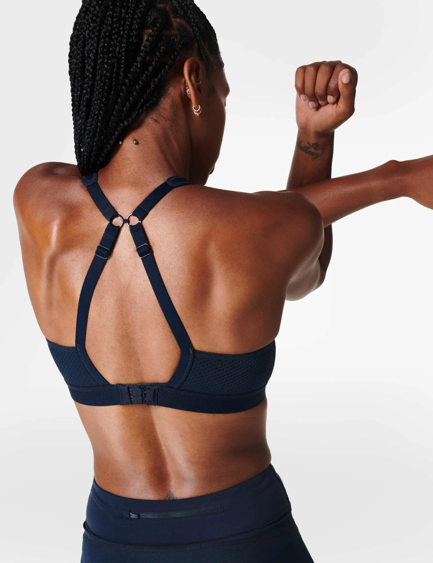 Sweaty Betty Ultra Running Bra - Navy Blue 2 Sweaty Betty Ultra Running Bra - Navy Blue - Image 2