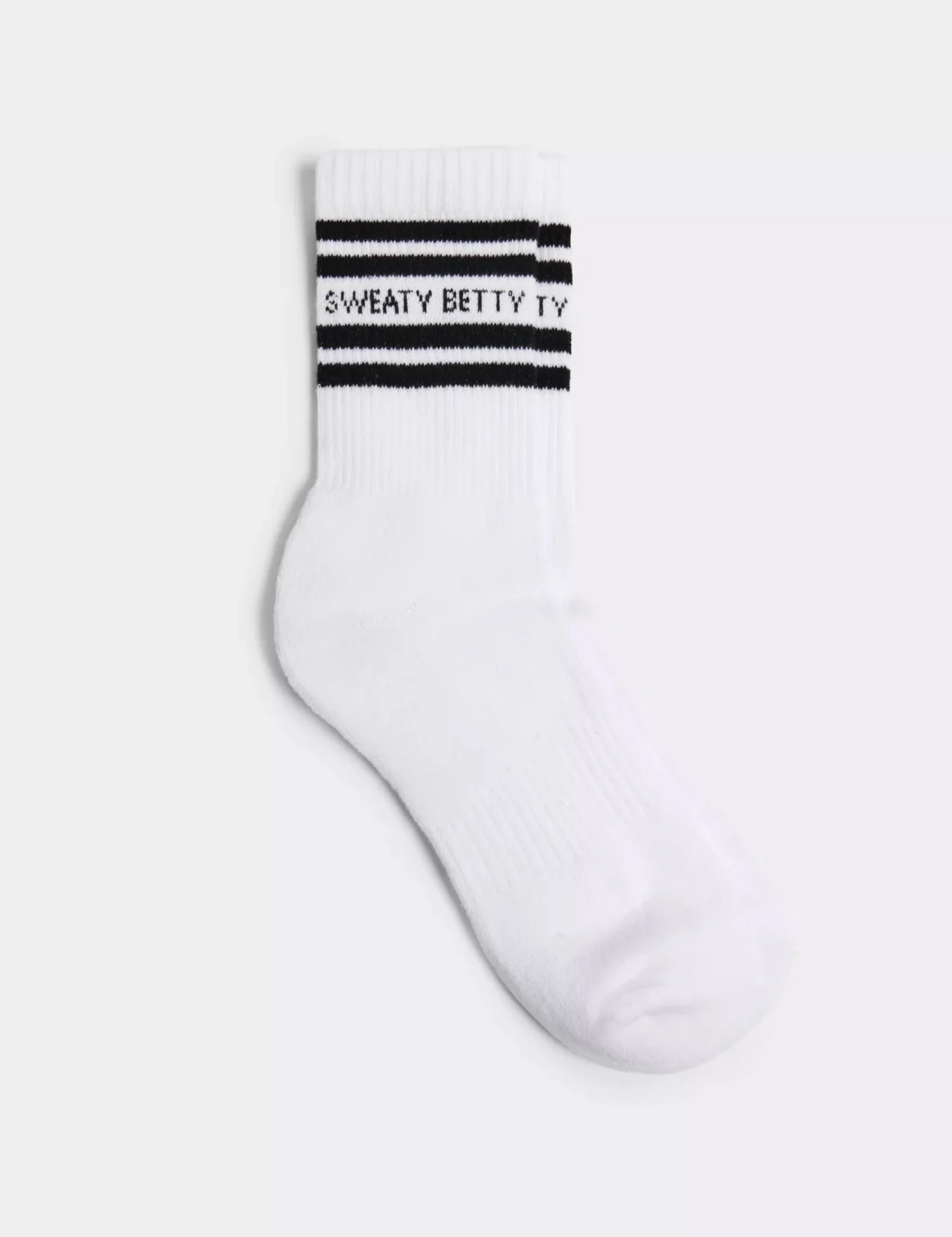 Sweaty Betty Varsity Slogan Socks - White Black 1 Sweaty Betty Varsity Slogan Socks - White Black