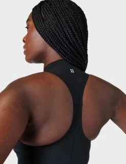 Sweaty Betty Vista Xtra Life High Neck Swimsuit - Black A -Outlet Elevate Activewear Store sweaty betty vista xtra life high neck swimsuit black a sb8259 5