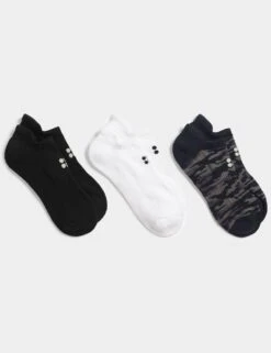 Sweaty Betty Workout Trainer Socks 3 Pack - Ultra Black Camo