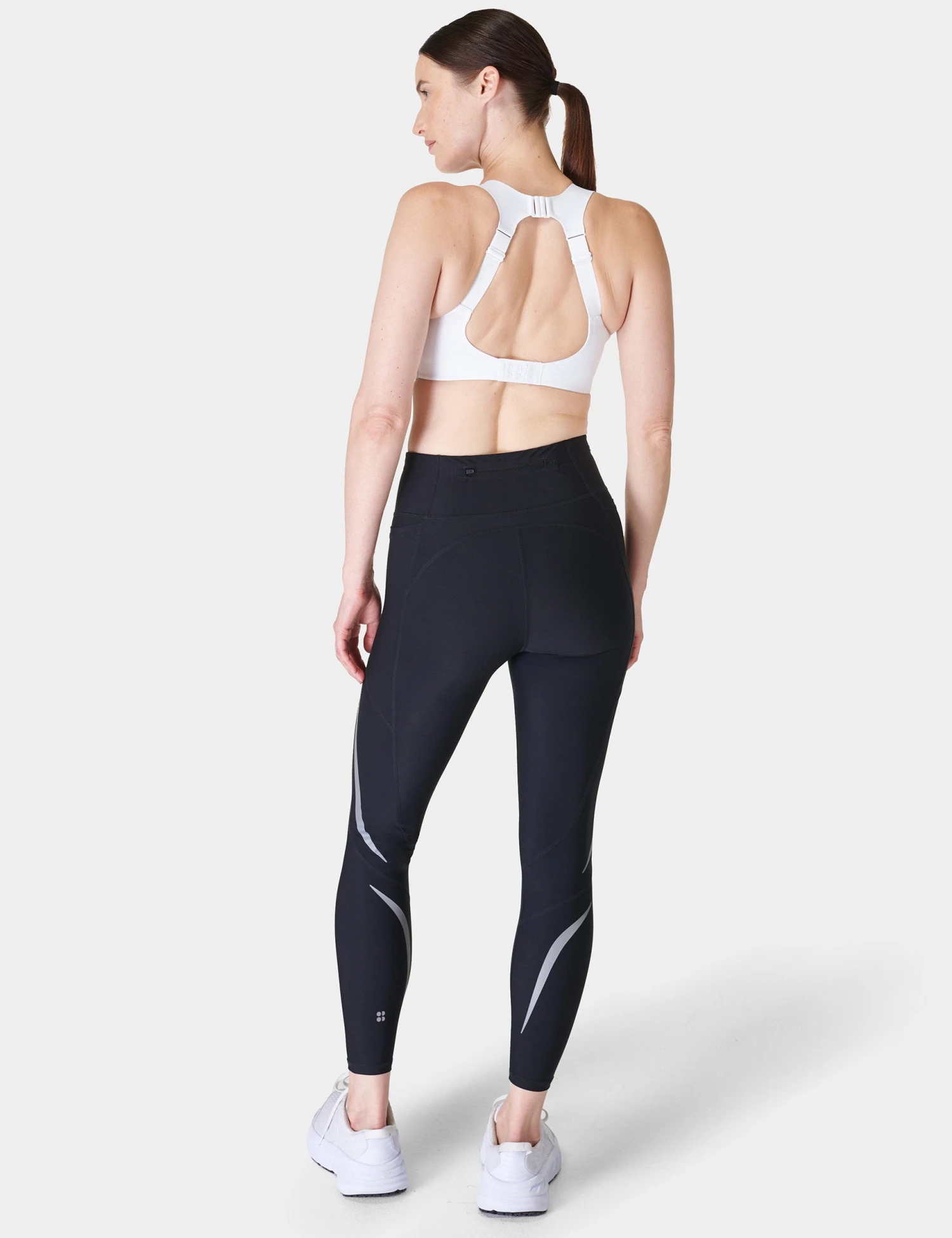 Sweaty Betty Zero Gravity 7/8 Illuminate Run Legging - Black 2 Sweaty Betty Zero Gravity 7/8 Illuminate Run Legging - Black - Image 2