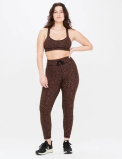 Leo 25" Midi Pant - Leopard -Outlet Elevate Activewear Store the upside leo 25in midi pant leopard USW223005 3