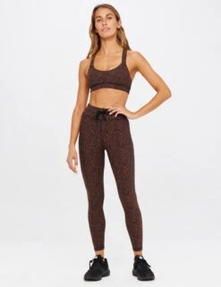 Leo 25" Midi Pant - Leopard -Outlet Elevate Activewear Store the upside leo 25in midi pant leopard USW223005 6