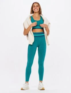 Marle Seamless Sandy Bra - Emerald -Outlet Elevate Activewear Store the upside marle seamless sandy bra emerald USW123008 6