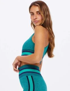 Marle Seamless Sandy Bra - Emerald -Outlet Elevate Activewear Store the upside marle seamless sandy bra emerald USW123008 7