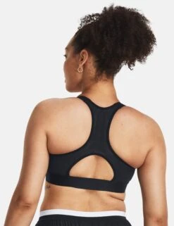 Under Armour HeatGear Armour High Sports Bra - Black/Jet Grey -Outlet Elevate Activewear Store under armour heatgear armour high bra black grey 1379195 001 5