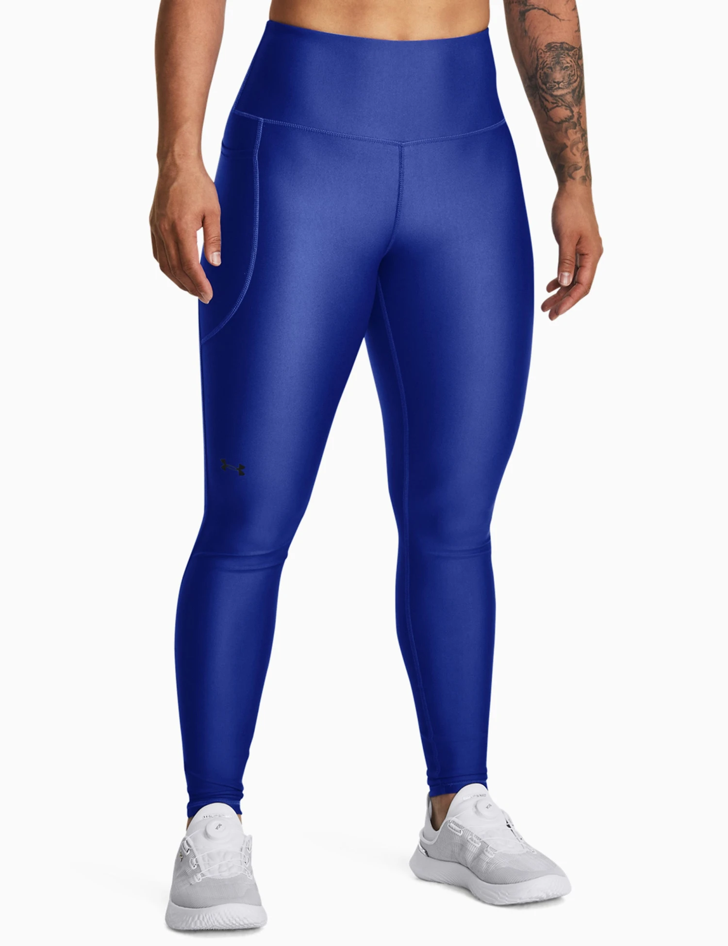 Under Armour HeatGear No-Slip Waistband Full-Length Leggings - Team Royal/Black 1 Under Armour HeatGear No-Slip Waistband Full-Length Leggings - Team Royal/Black