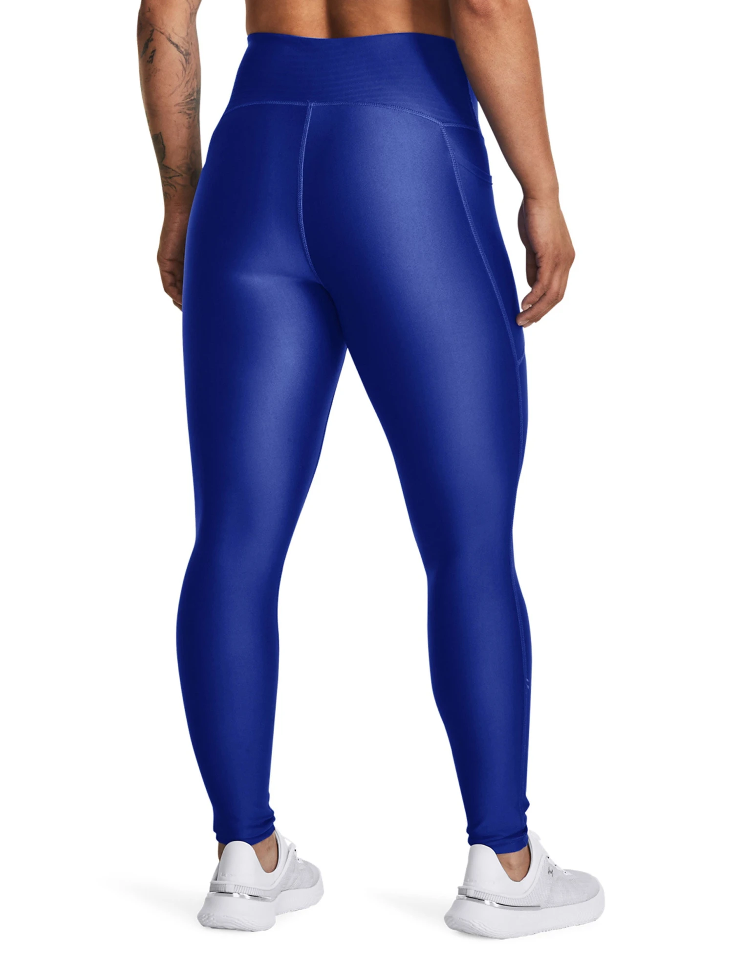 Under Armour HeatGear No-Slip Waistband Full-Length Leggings - Team Royal/Black 2 Under Armour HeatGear No-Slip Waistband Full-Length Leggings - Team Royal/Black - Image 2