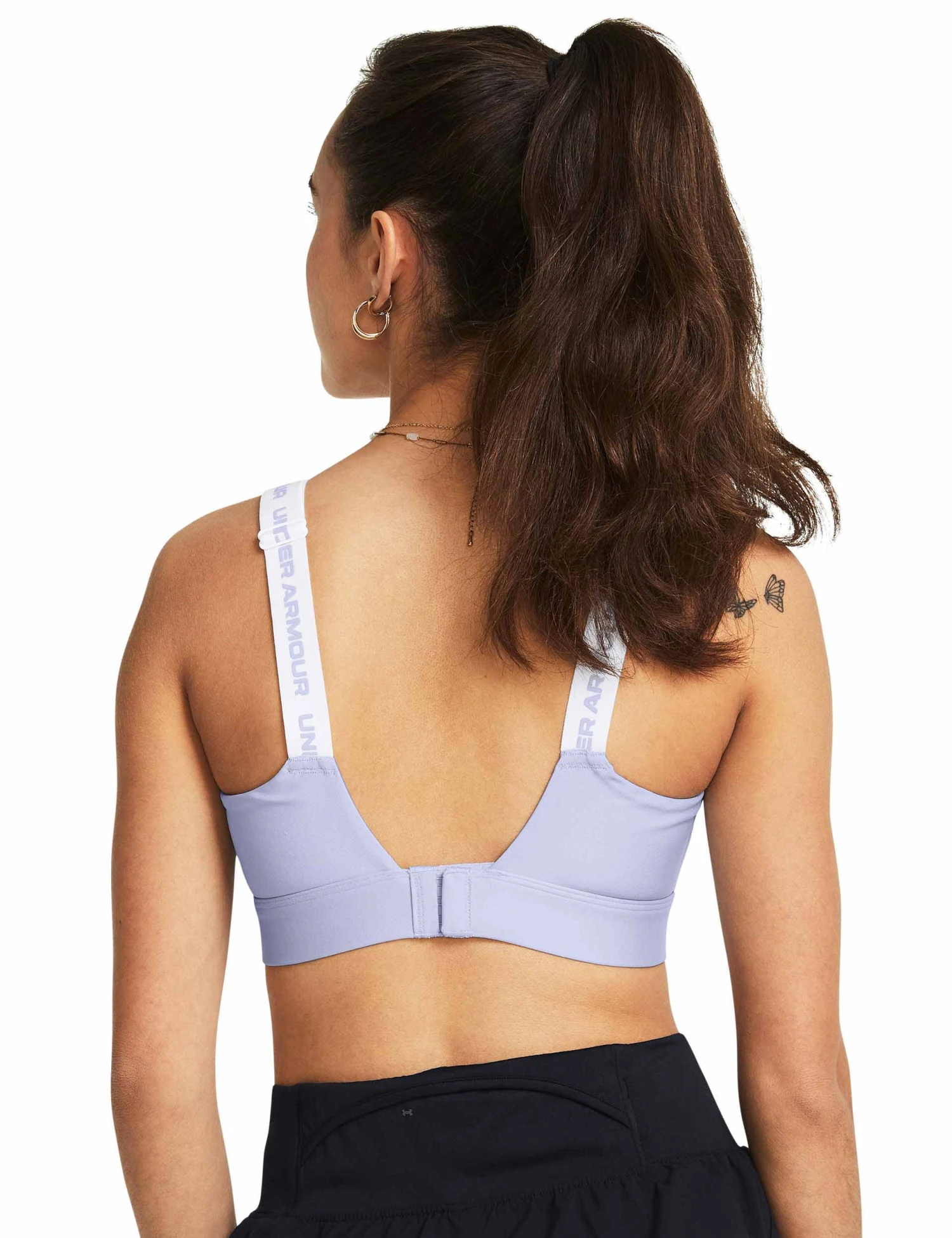 Under Armour Infinity 2.0 High Sports Bra - Celeste/White 3 Under Armour Infinity 2.0 High Sports Bra - Celeste/White - Image 3