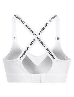 Under Armour Infinity 2.0 High Sports Bra - White -Outlet Elevate Activewear Store under armour infinity high 2 bra white 1384112 001 2