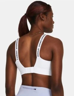 Under Armour Infinity 2.0 High Sports Bra - White -Outlet Elevate Activewear Store under armour infinity high 2 bra white 1384112 001 4