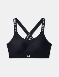 Under Armour Infinity High Sports Bra - Black -Outlet Elevate Activewear Store under armour infinity high sports bra black 3