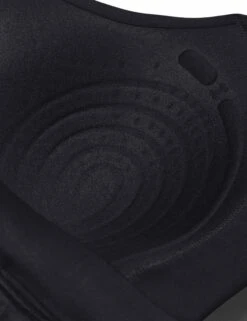 Under Armour Infinity High Zip Bra - Black/White -Outlet Elevate Activewear Store under armour infinity high zip bra black white 1373860 001 2