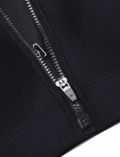 Under Armour Infinity High Zip Bra - Black/White -Outlet Elevate Activewear Store under armour infinity high zip bra black white 1373860 001 3