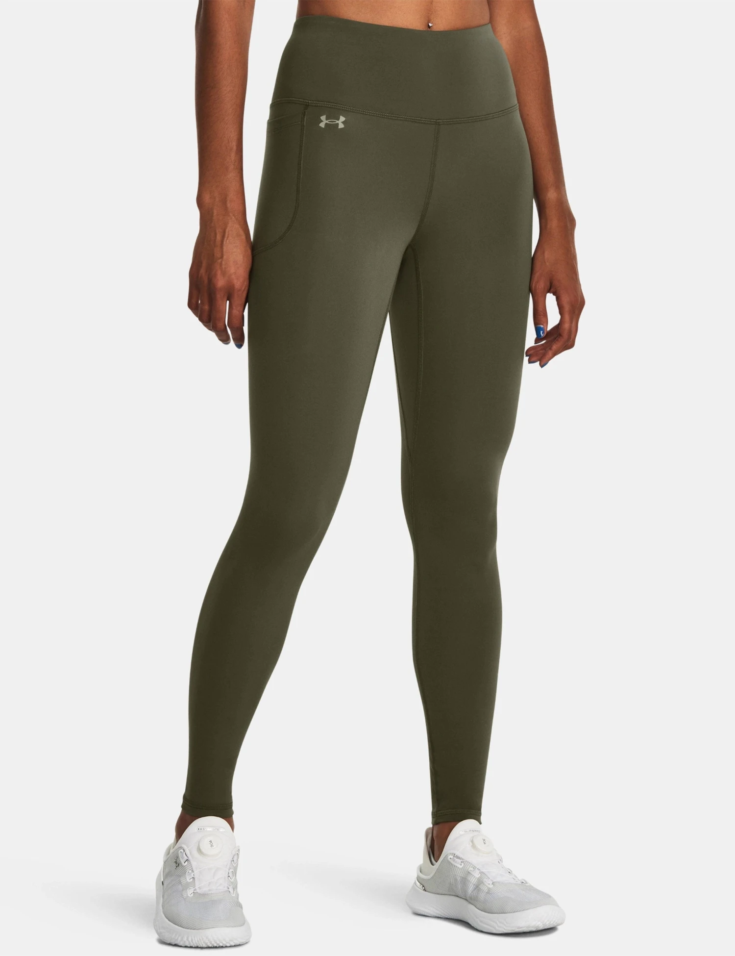 Under Armour Motion Full-Length Leggings - Marine OD Green/Grove Green 1 Under Armour Motion Full-Length Leggings - Marine OD Green/Grove Green