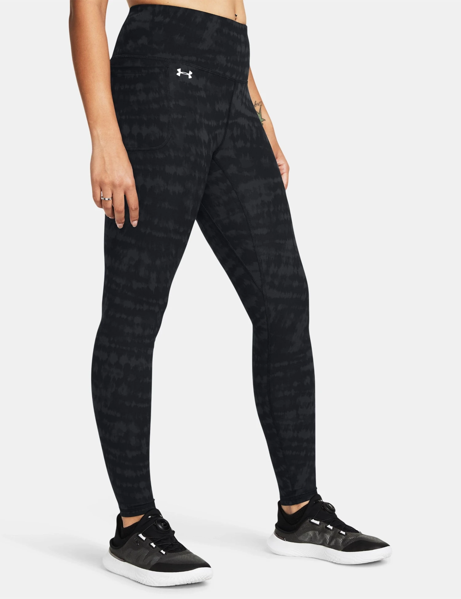 Under Armour Motion Printed Leggings - Black/Anthracite 1 Under Armour Motion Printed Leggings - Black/Anthracite