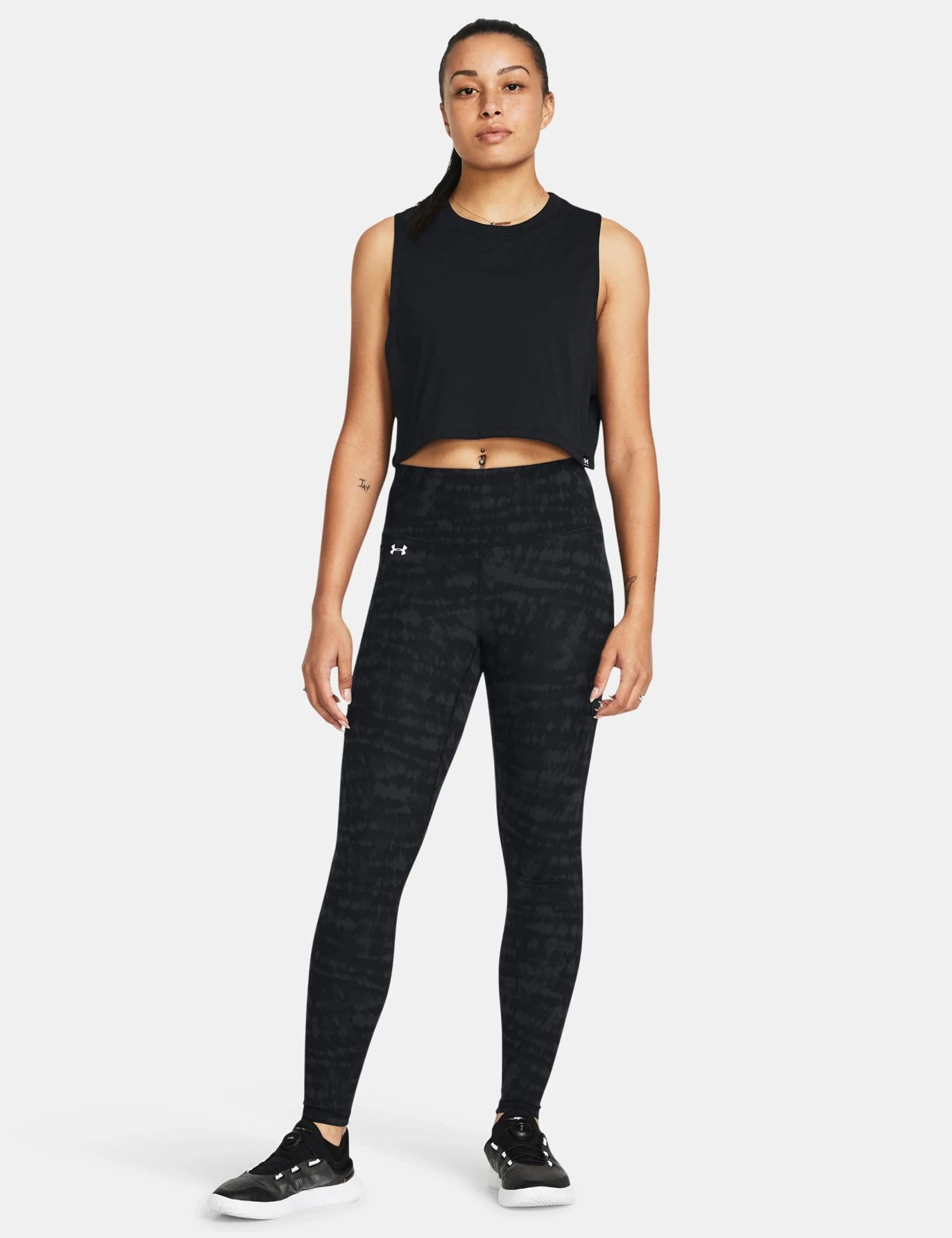 Under Armour Motion Printed Leggings - Black/Anthracite 4 Under Armour Motion Printed Leggings - Black/Anthracite - Image 4