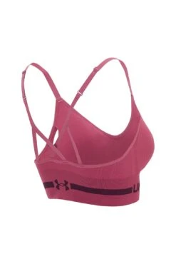 Under Armour Seamless Low Long Sports Bra - Pink Quartz/Polaris Purple -Outlet Elevate Activewear Store under armour seamless low long sports bra pink quartz polaris purple 1357719 678 2