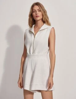 Varley Linvale Playsuit - Ivory Marl