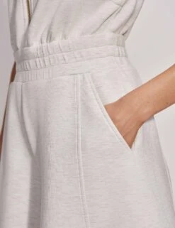 Varley Linvale Playsuit - Ivory Marl -Outlet Elevate Activewear Store varley linvale playsuit ivory marl VAR01904 WHI 4
