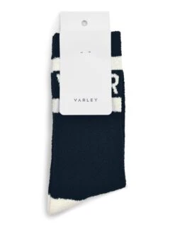 Varley Spencer Sock - Black/Egret -Outlet Elevate Activewear Store varley spencer sock black egret VAR01135 2