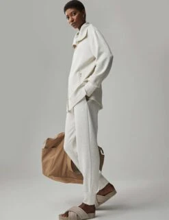 Varley The Slim Cuff Pant 25 Ivory Marl -Outlet Elevate Activewear Store varley the slim cuff pant 25 ivory marl VAR01713 3