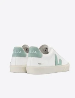 Veja Campo Leather - White Matcha -Outlet Elevate Activewear Store veja campo leather trainers white matcha CP052485 5