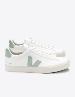 Veja Campo Leather - White Matcha -Outlet Elevate Activewear Store veja campo leather trainers white matcha CP052485 6