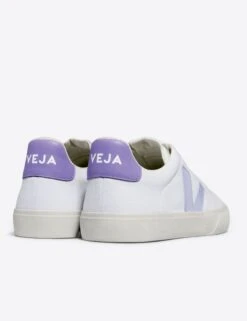 Veja Campo Canvas - White Swan Lavande -Outlet Elevate Activewear Store veja w campo canvas trainers white swan lavande CA0103500 2